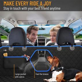 img 3 attached to 🐶 Active Pets Dog Seat Cover: 100% Waterproof, Durable Hammock Car Seat Protector with Mesh Window, Non Slip, Protection Against Dirt & Pet Fur – Ideal for Cars & SUVs