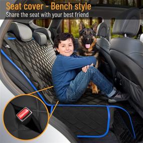 img 2 attached to 🐶 Active Pets Dog Seat Cover: 100% Waterproof, Durable Hammock Car Seat Protector with Mesh Window, Non Slip, Protection Against Dirt & Pet Fur – Ideal for Cars & SUVs