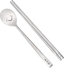 img 3 attached to 🥢 BAPMOO Stainless Steel Character Chopsticks Combinations