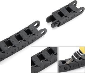 img 2 attached to Uxcell Black Plastic Carrier Length Industrial Hardware Chains: Efficient and Durable Options for Your Needs