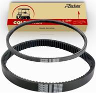 🔧 high-quality roykaw ezgo txt gas drive belt & starter belts kit for ezgo 4 cycle gas golf cart txt cushman express marathon medalist st vehicles terrain 1994-2013, oem numbers: 72054g01, 72024g01, 72025g01, 26414g01 логотип