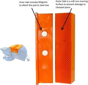 img 1 attached to Versatile ROK Inch Magnetic Vise Liner for Secure and Efficient Work