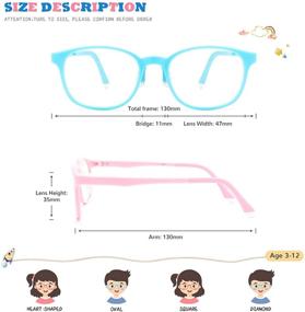 img 2 attached to 👓 Gaoye 2 Pack Kids Blue Light Blocking Glasses 3-12 Years | Anti-Eyestrain Gaming Glasses for Boys and Girls