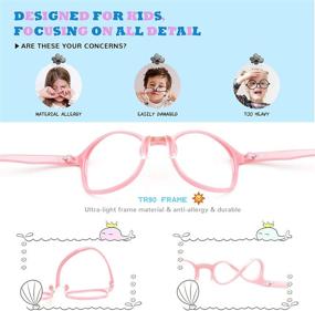 img 1 attached to 👓 Gaoye 2 Pack Kids Blue Light Blocking Glasses 3-12 Years | Anti-Eyestrain Gaming Glasses for Boys and Girls