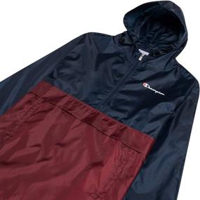 img 1 attached to 🧥 Champion Men's Big and Tall Hooded Anorak Windbreaker Rain Jacket - Stylish and Functional!