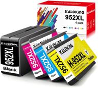 🖨️ kaloking remanufactured ink cartridge combo pack for hp 952xl 952 xl - compatible with hp officejet pro 7720 7740 8710 8715 8720 8725 8730 8740 printers (4 pack) logo