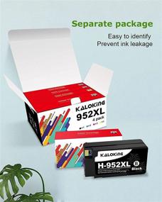 img 1 attached to 🖨️ KALOKING Remanufactured Ink Cartridge Combo Pack for HP 952XL 952 XL - Compatible with HP OfficeJet Pro 7720 7740 8710 8715 8720 8725 8730 8740 Printers (4 Pack)