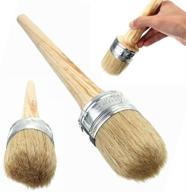 🖌️ rosenice large wood wax brush with natural bristles for painting logo