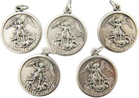 img 1 attached to Silver Toned Archangel Michael Medals