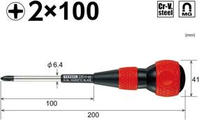 img 3 attached to 🔧 Строительное 220 шаровая рукоятка +2x100 (JIS) Отвертка: Улучшенная производительность для точных работ