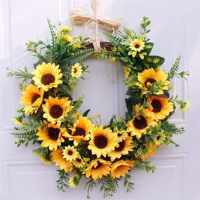 img 4 attached to DAMEING Artificial Sunflower 15 7Inch Decorative