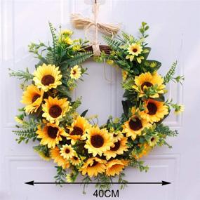 img 2 attached to DAMEING Artificial Sunflower 15 7Inch Decorative