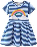 girls' striped cartoon applique playwear dresses - optimal for seo logo