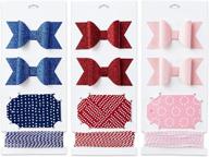 🎁 hallmark gift wrapping accessories: 6 glittery bows, 12 matte gift tags, 9 yards of twine for various occasions - birthdays, christmas, hanukkah, valentine's day, weddings, baby showers - (blue, red, pink) logo