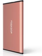 maxone 250gb rose pink ultra slim portable external hard drive 💖 hdd usb 3.0 for pc, mac, laptop, ps4, xbox one - improved seo logo