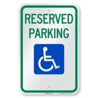 🔒 enhanced safety: reserved handicap smartsign engineer reflective logo