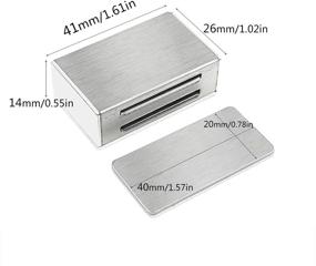 img 1 attached to Jiayi 4 Pack Cabinet Magnetic Catch: Strong Adhesive Door Magnet Latch for Cupboards, Closets, and Drawers