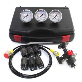 img 4 attached to 🔧 SINOCMP Hydraulic Kit - Pressure Gauges for Hydraulics, Pneumatics, and Plumbing