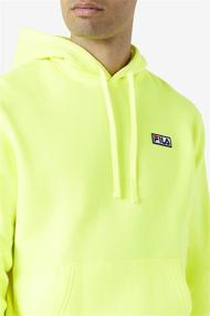 img 3 attached to Fila Algot Fleece Hoodie Gardenia Men's Clothing and Active