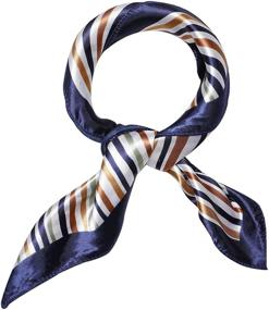 img 4 attached to Uxcell Womens Stain Square Scarves Kerchief Women's Accessories in Scarves & Wraps