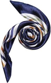 img 3 attached to Uxcell Womens Stain Square Scarves Kerchief Women's Accessories in Scarves & Wraps
