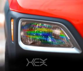 img 3 attached to 🚗 Enhance Your Vehicle's Style with VViViD Bio HEX+ Air-tint Headlight Vinyl Roll (17.9" x 60", Smoke Micro Pattern)