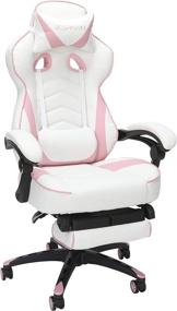 img 3 attached to RESPAWN RSP-110 Pink Racing Style Gaming Chair: Reclining Ergonomic Design with Footrest