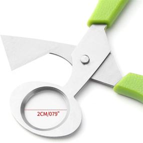 img 2 attached to 🔪 Efficiently Slice and Trim with Calary 3Pcs Quail Egg Cutter Scissors - Versatile Kitchen Shears (Green)