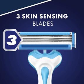 img 1 attached to 🪒 Ultimate Shaving Experience: Gillette Sensor3 Cool Men's Disposable Razors, 8 Count