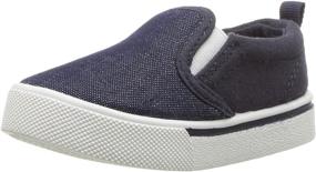 img 4 attached to 👟 OshKosh BGosh Мальчики Кеды Navy: Стильные мальчишеские кеды