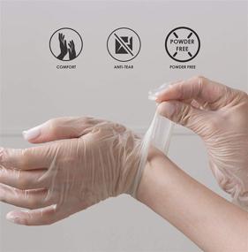 img 3 attached to 🧤 100-Pack Small Powder-Free Latex Gloves - Convenient Disposable Option