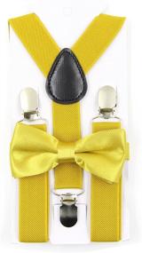 img 1 attached to 👔 Adjustable Kids Suspenders Bowtie Set by Hanerdun – Perfect for Boys and Girls