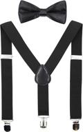 👔 adjustable kids suspenders bowtie set by hanerdun – perfect for boys and girls logo