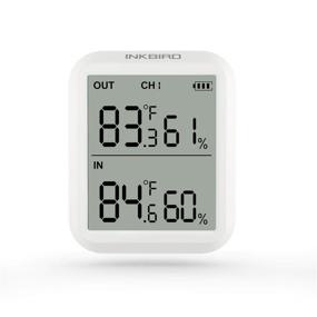 img 3 attached to 🌡️ Inkbird ITH-20R Wireless Receiver Digital Hygrometer Thermometer - Accurate Temperature Display for House, Kitchen, Baby Room, Courtyard, Brewhouse, Public Places - Rainproof Function, Indoor/Outdoor Use