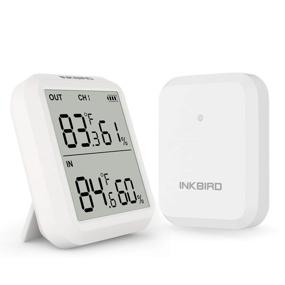 img 4 attached to 🌡️ Inkbird ITH-20R Wireless Receiver Digital Hygrometer Thermometer - Accurate Temperature Display for House, Kitchen, Baby Room, Courtyard, Brewhouse, Public Places - Rainproof Function, Indoor/Outdoor Use