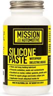 🔧 us-made mission automotive silicone grease: dielectric, marine, & waterproof paste (8 oz.) - enhancing performance & protection logo
