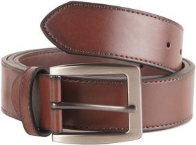 img 1 attached to Black Waist Inch Belts for 👔 Tall Men - Essential Accessories for Fashionable Style