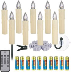 img 4 attached to BOWKA 30PCS LED Candles RGB+Warmwhite with Remote, Batterie, Holders, Dimmable, Waterproof Christmas Lights for Indoor/Outdoor Use - Ideal for Windows, Tables, and Events (30 PCS)