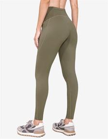 img 2 attached to 🏃 BALEAF Women's 7/8 Running Tights with Zipper Pocket - Hiking Legging for Workout