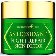 🌙 night repair antioxidant skin detox: powerful night cream for women - ultimate anti-aging hydration boost with bio-active ingredients - ideal moisturizer for wrinkle reduction and face treatment - suitable for men and women with dry, sensitive or redness-prone skin logo