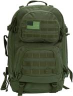 🎒 green rockland large military tactical laptop backpack logo