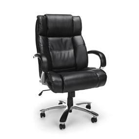 img 4 attached to 🖤 Black OFM Avenger Series Big and Tall Bonded Leather Executive Office Chair