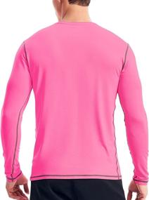 img 3 attached to Zengjo Men's Long Sleeve Athletic Running Base Layer Shirt - Lightweight Undershirt for Optimal Performance