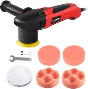img 4 attached to 🚗 MANUSAGE 3-Inch Dual Action Car Polisher: Speed Buffer Polisher Sander with Variable Speed & Detachable Handle, 4 Foam and 1 Wool Pads Included for Home Appliance Polishing, Car Sanding, Waxing, Sealing Glaze