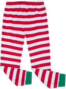 img 1 attached to 🎅 Christmas Clothing Set for Boys and Girls - Long Sleeve Santa Tops and Pants for Little Kids