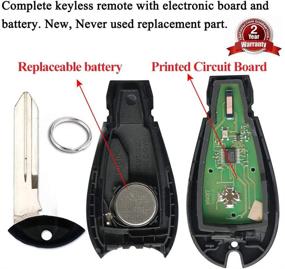 img 4 attached to 🔑 6-кнопочный брелок для Chrysler Town and Country 2008-2015, Dodge Grand Caravan 2008-2014 от SaverRemotes