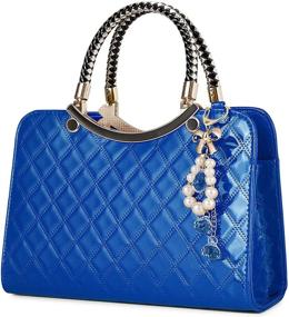 img 4 attached to Stylish TIBES Leather Handbags: 👜 Crossbody, Shoulder, Wallets & Satchels for Women