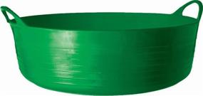 img 1 attached to 💚 Tubtrugs 10" Shallow Tub, 9 Gallon Capacity, Green