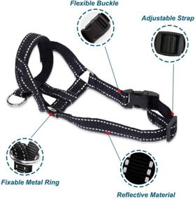 img 2 attached to 🐶 Lepark Dog Head Halter - Reflective Safety Strap to Prevent Dog Pulling | Head Collar for Small, Medium & Large Dogs