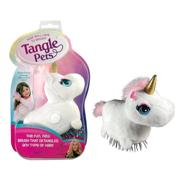 преобразите свои волосы с помощью tangle pets sparkles the unicorn: это идеальная расческа для разглаживания в мягкой плюшевой обертке - как показано в передаче "акулы". логотип